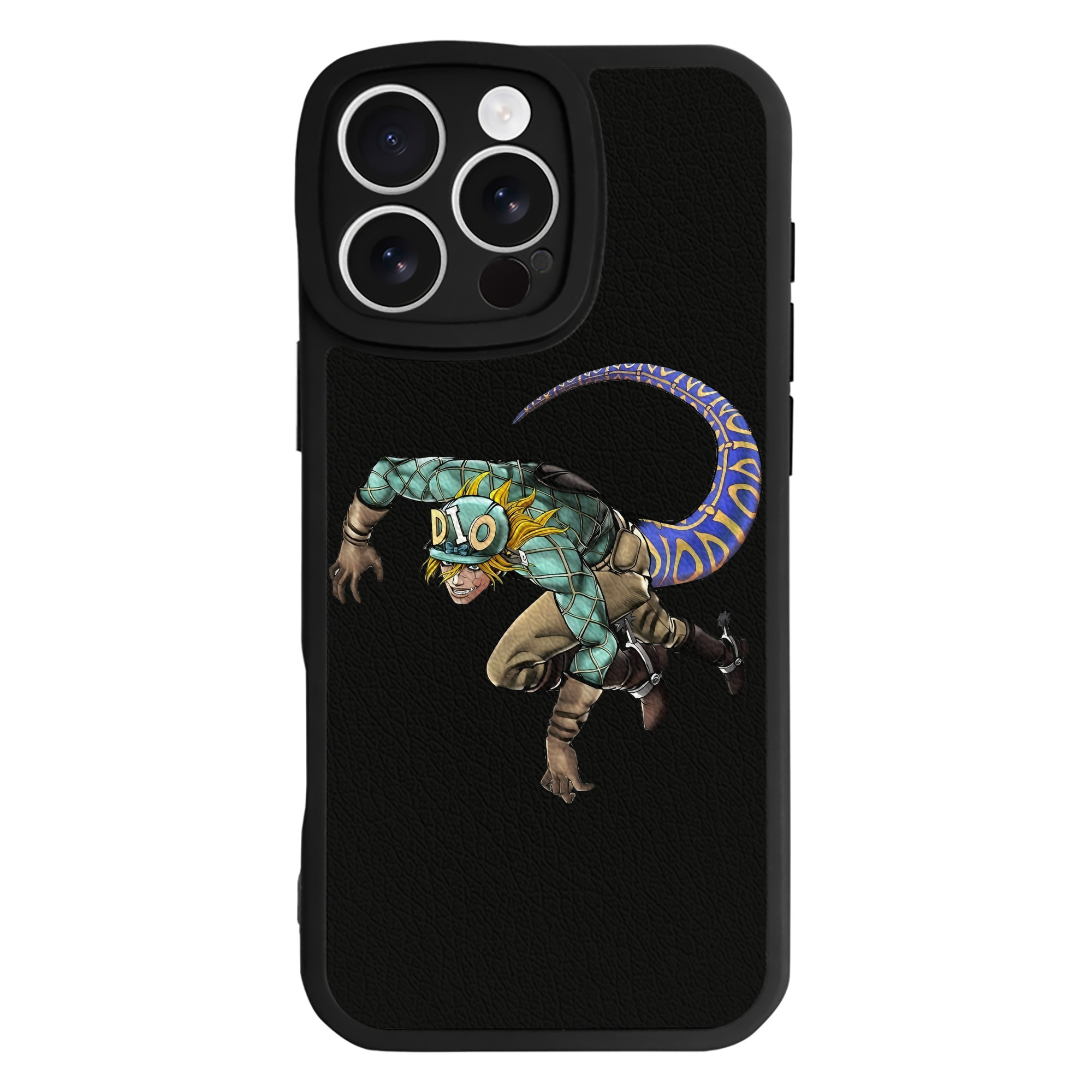 （画像用） ジョジョの奇妙な冒険 ディオ?ブランドー JoJo's Bizarre Adventure Dio Brando 【iPhone 16シリーズ対応】シリコンスマホケース（レザー調） 材質：シリコン